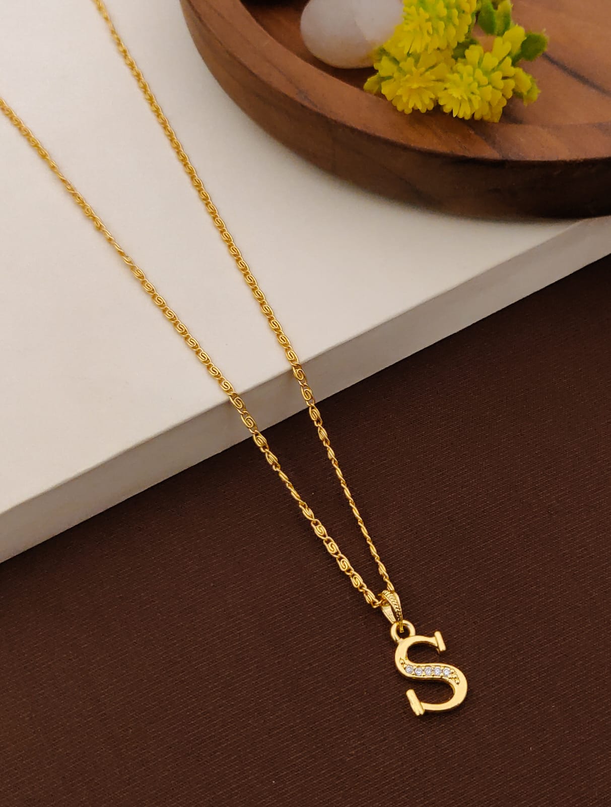 Timeless Radiance Initial Pendant Necklace