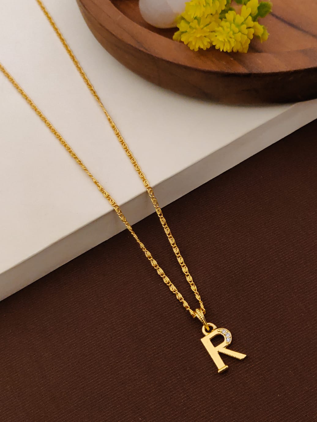 Timeless Radiance Initial Pendant Necklace