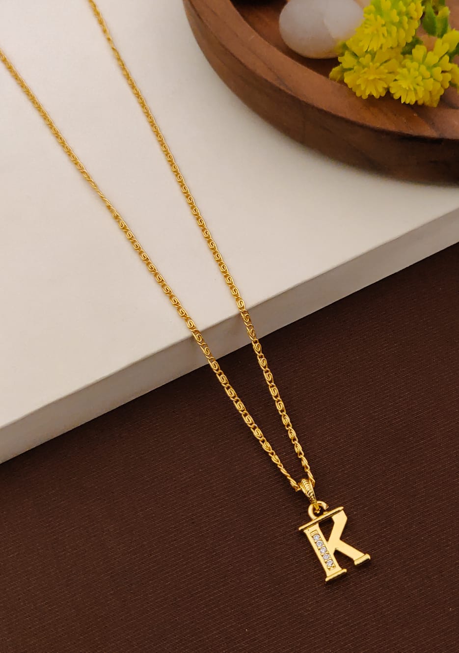 Timeless Radiance Initial Pendant Necklace