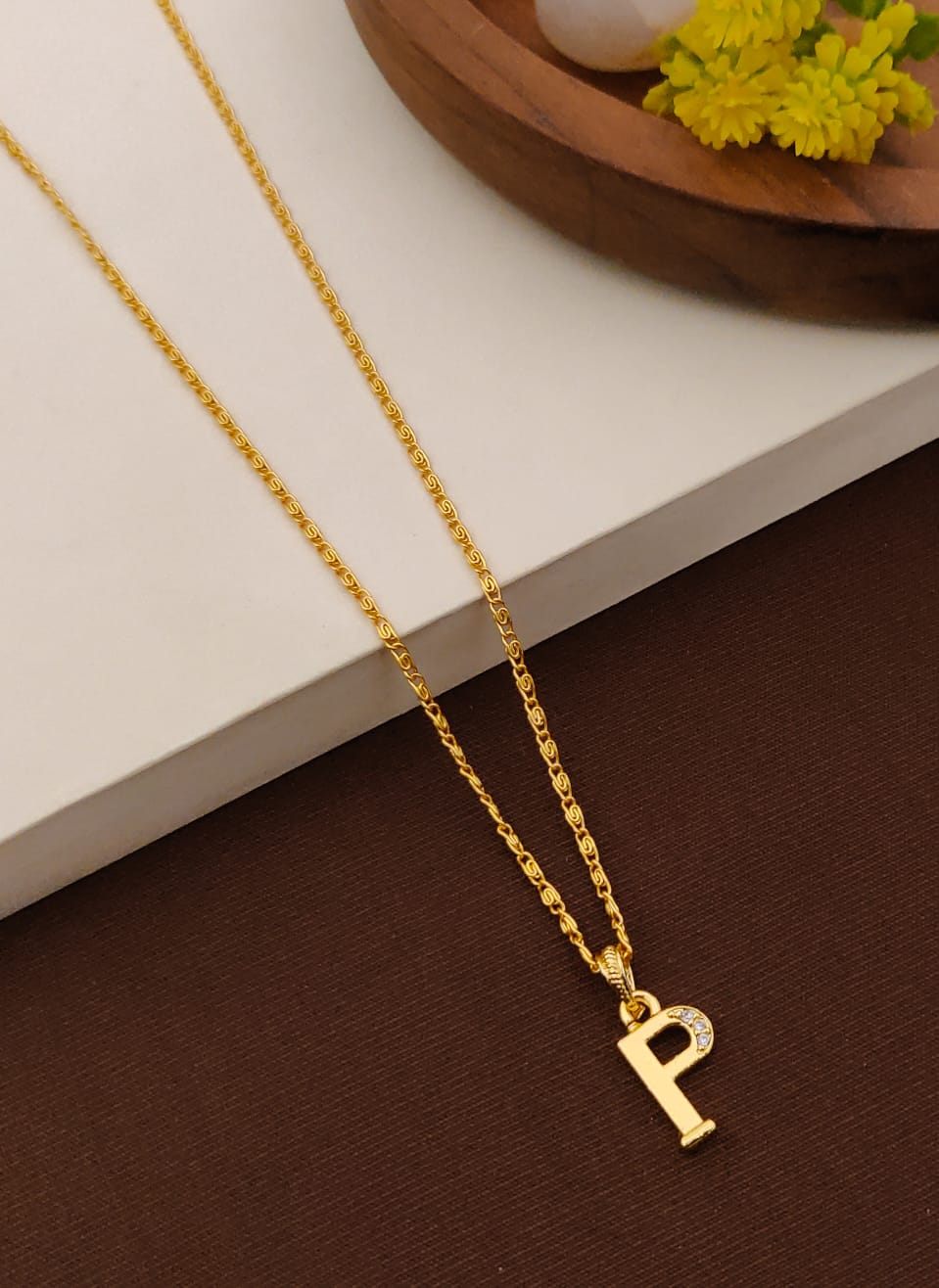 Timeless Radiance Initial Pendant Necklace