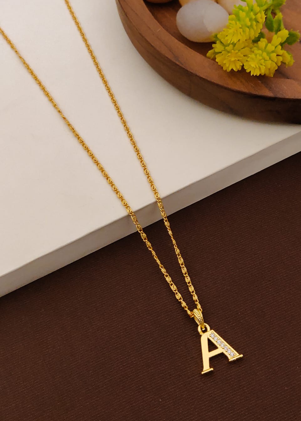 Timeless Radiance Initial Pendant Necklace