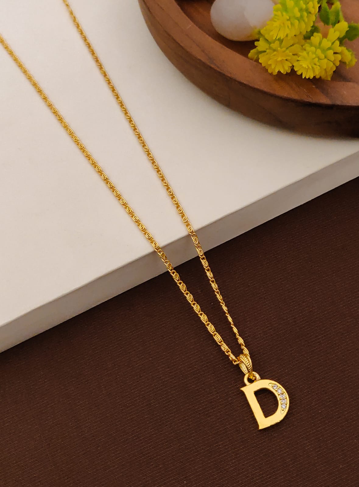 Timeless Radiance Initial Pendant Necklace