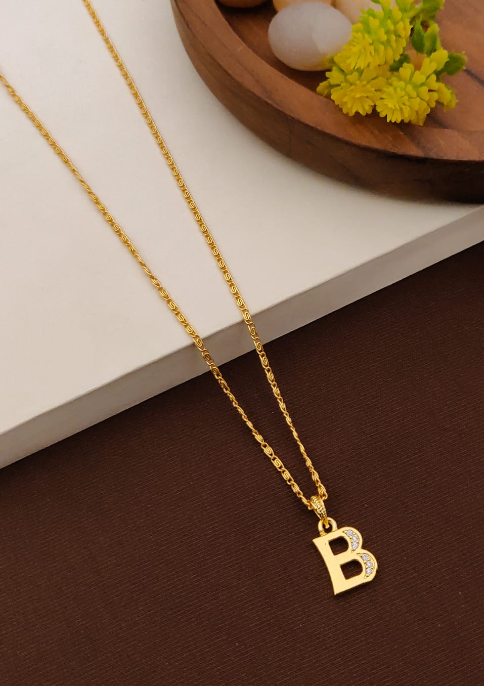 Timeless Radiance Initial Pendant Necklace