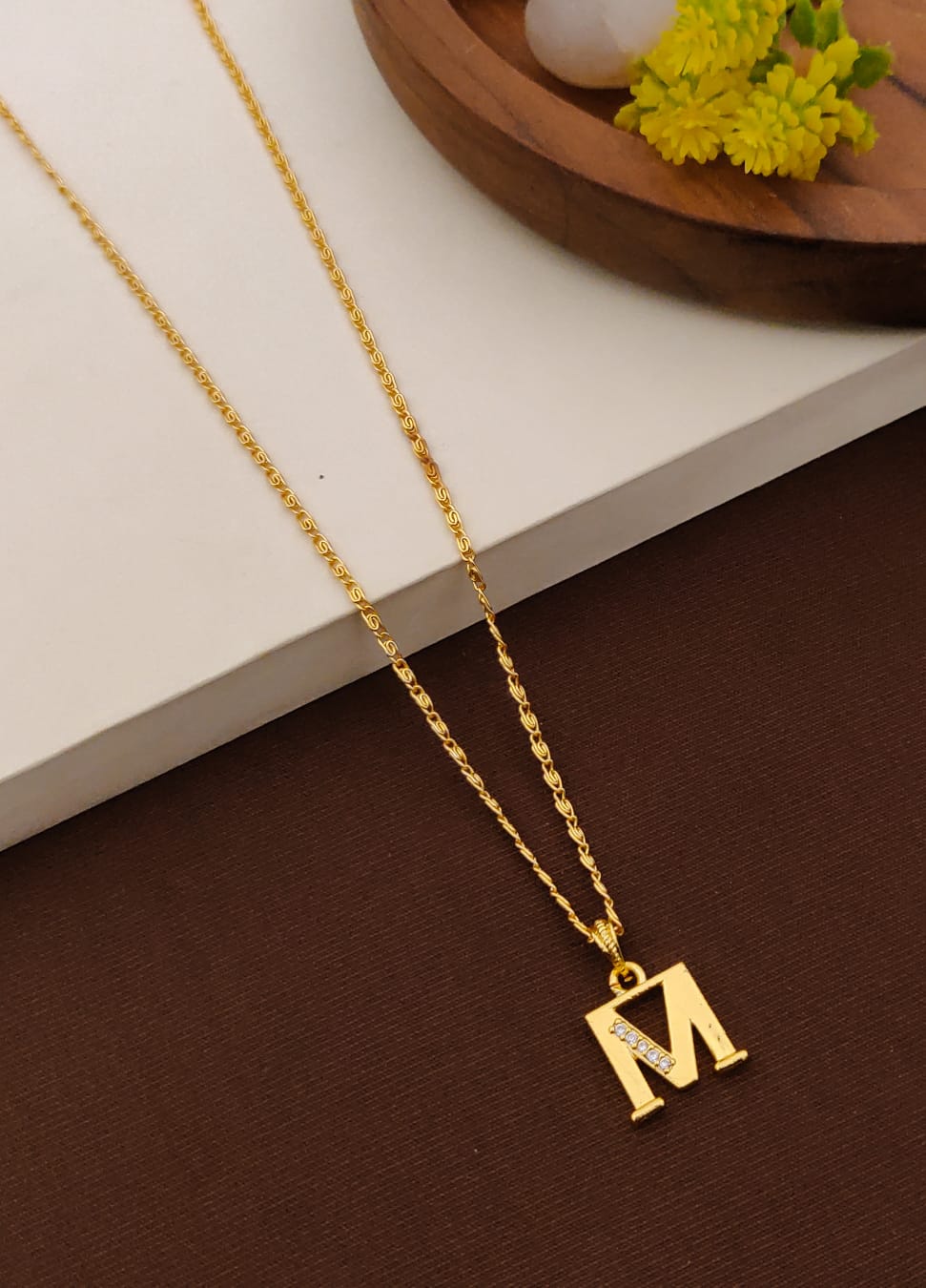 Timeless Radiance Initial Pendant Necklace