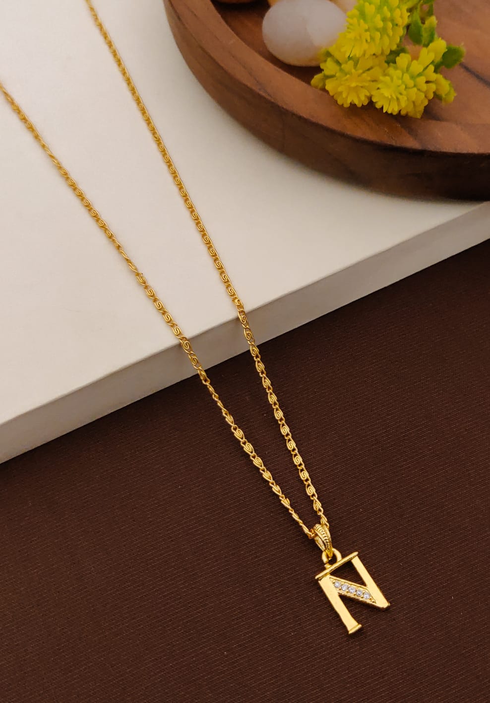 Timeless Radiance Initial Pendant Necklace
