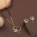 The Monarch Heart Mangalsutra & Earring Set
